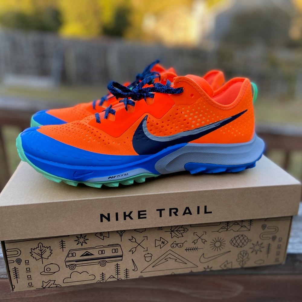 Nike Air Zoom Terra Kiger 7 Hiking Shoes Total Orange CW6062-800 Men Sz NEW - Picture 7 of 15
